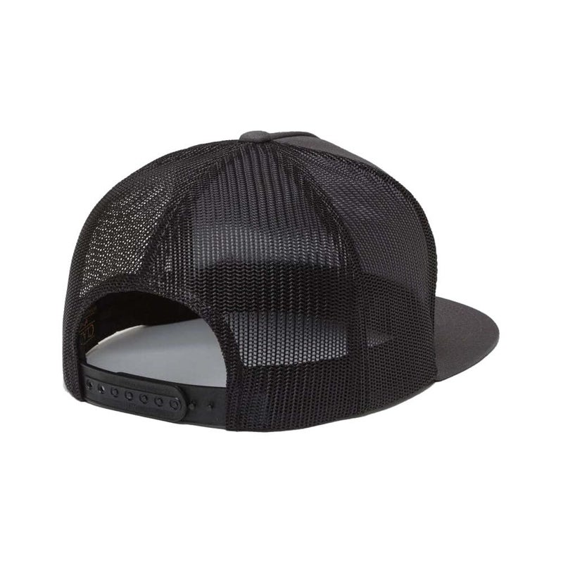 Kimes Ranch Unisex Banner Ventilated Trucker Adjustable Snapback High-Profile Flat Bill Logo Cap/Black/Black - Image 3